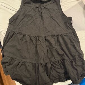 SHEIN Black Tiered Tank Top